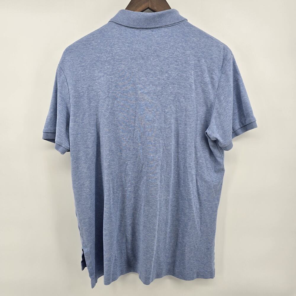Polo Ralph Lauren Golf Shirt Mens Medium Blue Pima Soft Touch Logo Tennis Sport - Picture 5 of 6